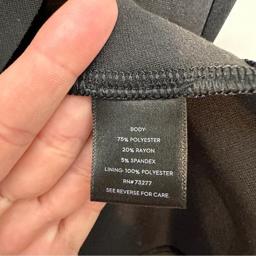 Simply Vera Vera Wang black ruffle midi dress - Picture 4 of 6